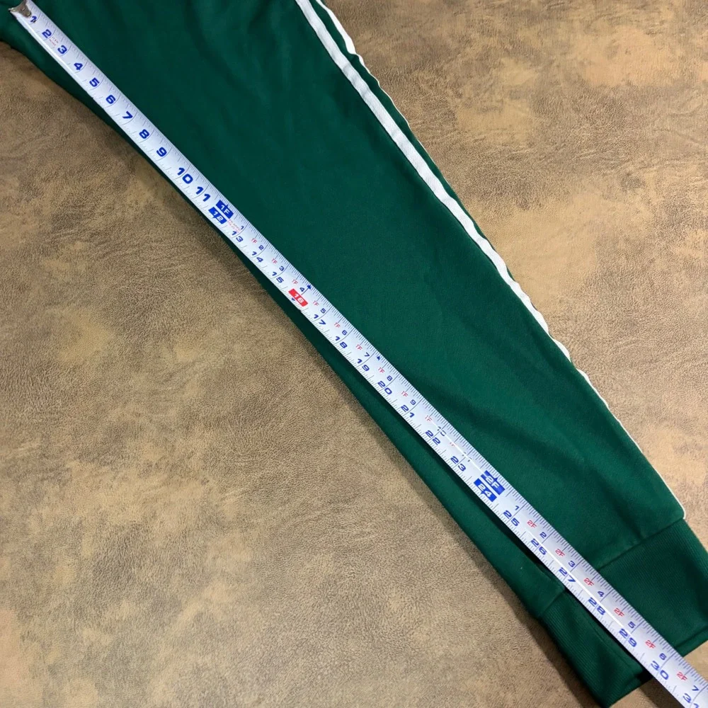 Adidas Track Pants Mens S Green Primeblue Parley 3-Stripe Joggers GD2371